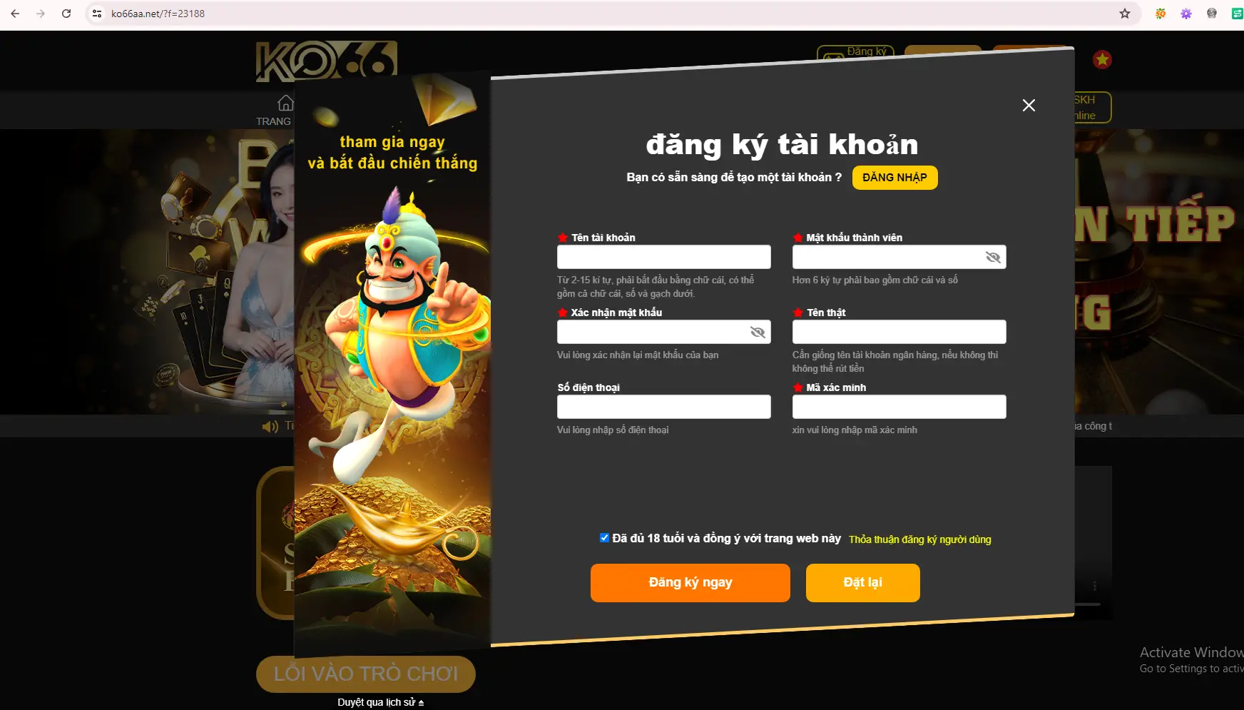 KO66 CASINO - Cổng game online hấp dẫn